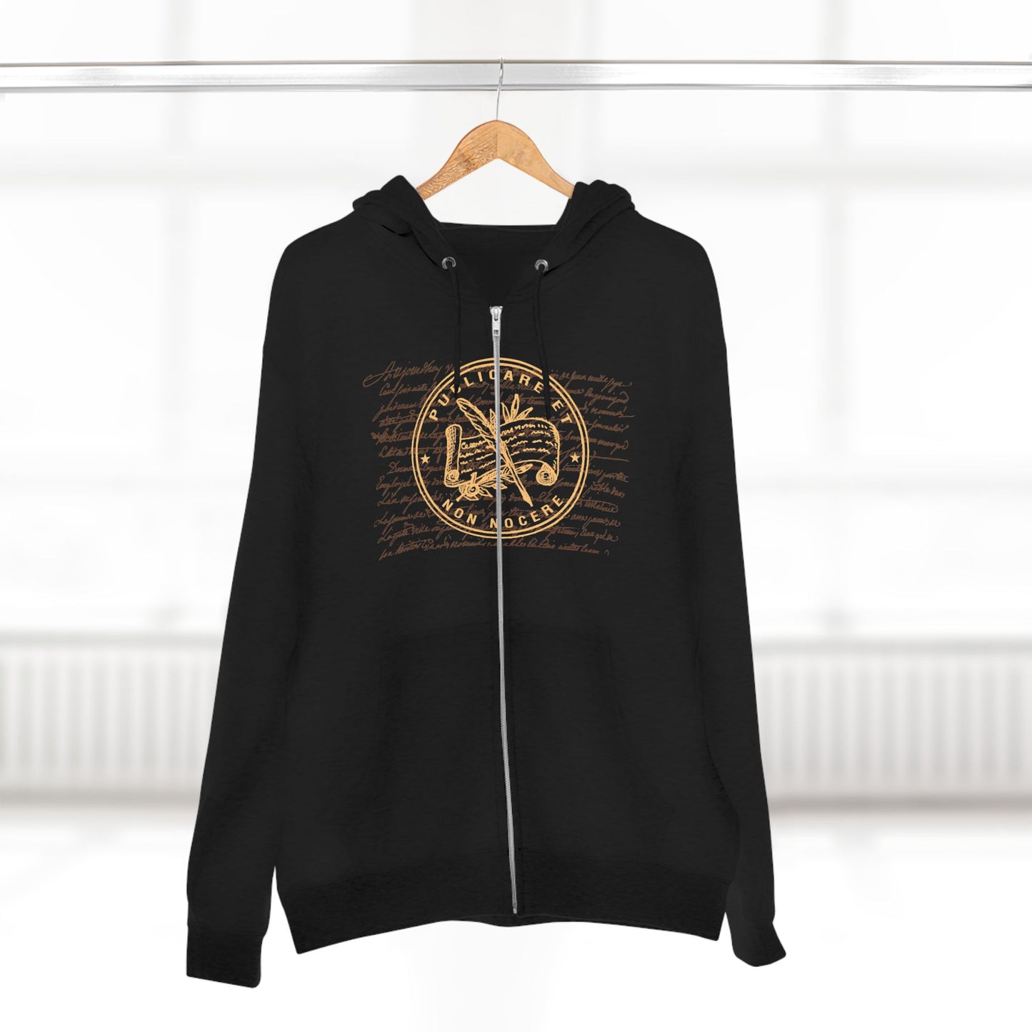 “Publicare et Non Nocere” Zip-up Hoodie